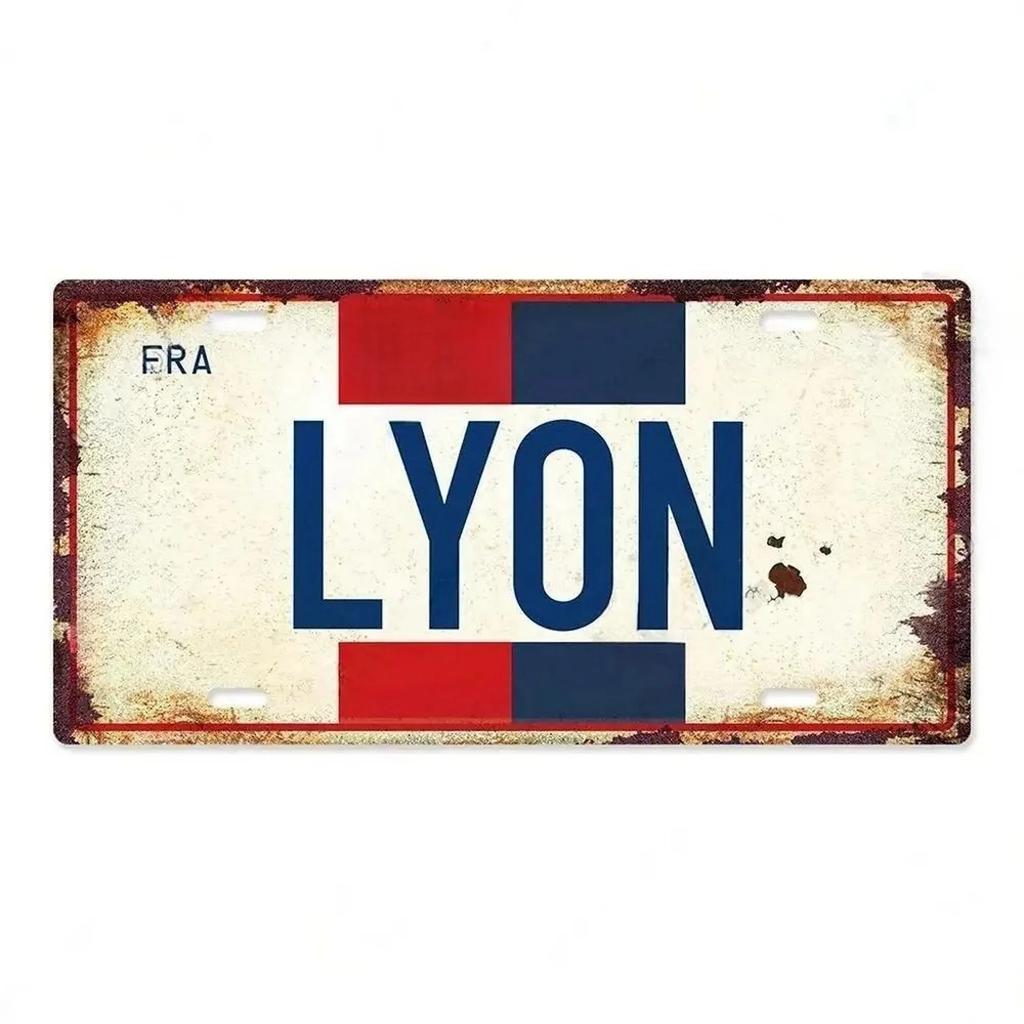 Paris Madrio Milan Munich Metal Tin Signs Vintage Plaque Auto License Plate Embossed Tag Garage Bars Pubs Clubs Home Wall Decor