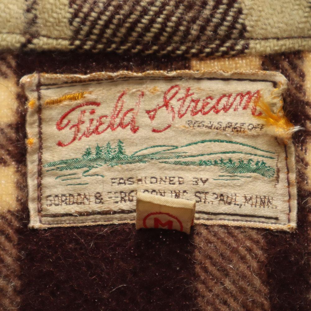 Field Stream 50s Vintage Long Sleeve Wool Shirt Jacket M Beige and Others Men's Used