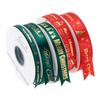New Christmas Flower Packaging: Ribbon Bouquet with Hot Stamped, Colored Webbing for Floral Art