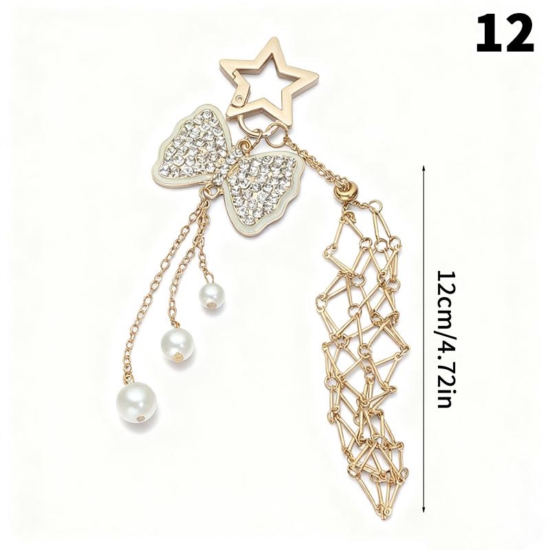 Stainless Steel Metal Net Pocket Lipstick Hand Cream Bag Keychain Charm Bag Accessories Silver/Gold Color Lip Balm Keychain