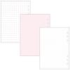 Marks System Notebook A5 Regular Size Binder with Trial Refills Plain Blue ODR-DC01-BL
