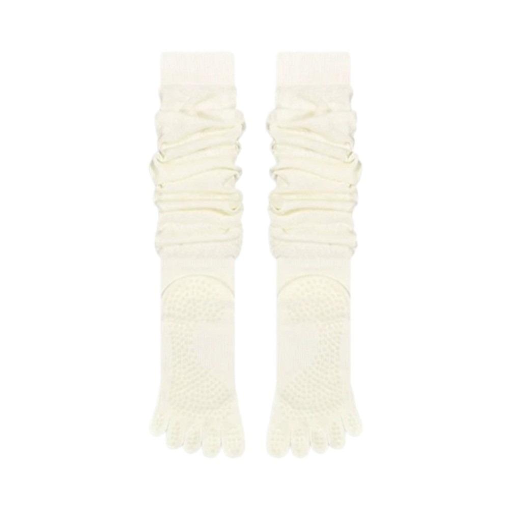 

Split Toe Grips Pilates Socks Non-Slip Over Knee Socks Comfortable Loose Socks Ladies белый