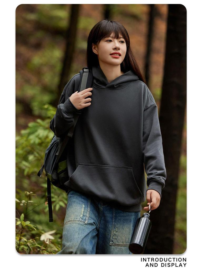 Herrenmode Marke 450G Terry Hoodie - Jugendliche lockere Passform, Herbst/Winter 2024 Kollektion