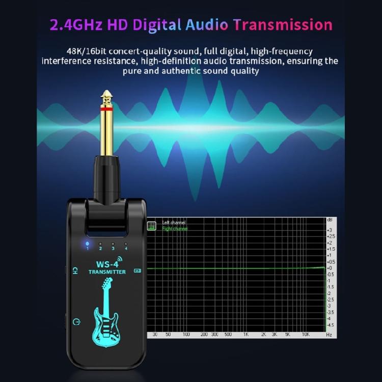 Wireless Guitar Transmitters Receiver 2.4GHz Wireless Guitar System for Guitar