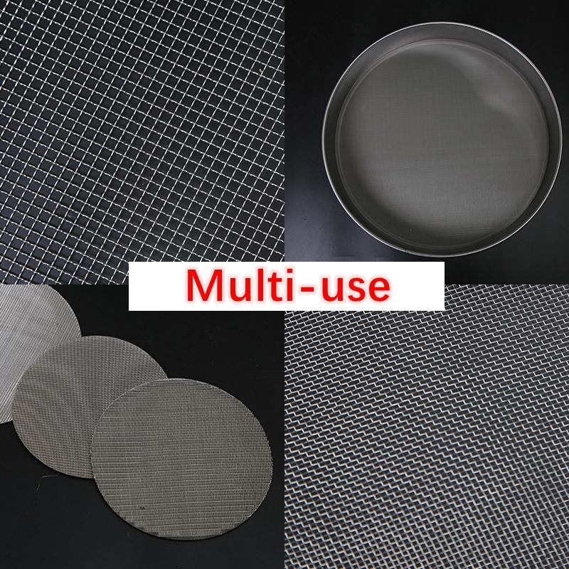 100x50cm 304 Stainless Steel Wire Mesh Filter Net 4-500M Metal Front Repair Fix Woven Mesh Filtration Screen Sheet Tool Parts