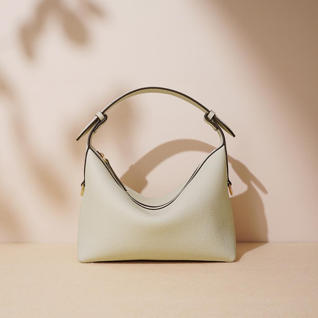 Leather Underarm Bag, Casual Single-shoulder Crossbody Bag, Commuting Dumplings, Soft and Large Capacity, Versatile for Carrying In Spring