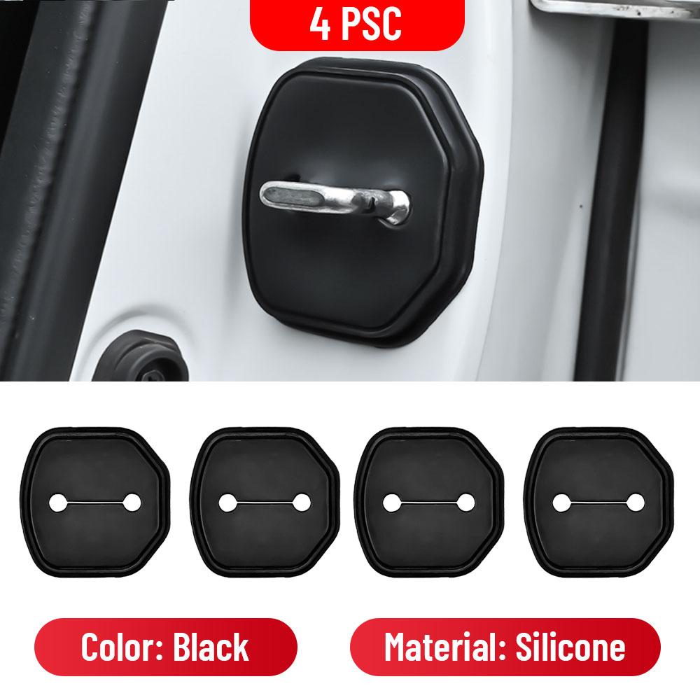 

For FORD S-MAX 2018- Car Door Shock Absorber Door Lock Protector Silicone Auto Door Lock Latches Cover Accessories 4 PCS