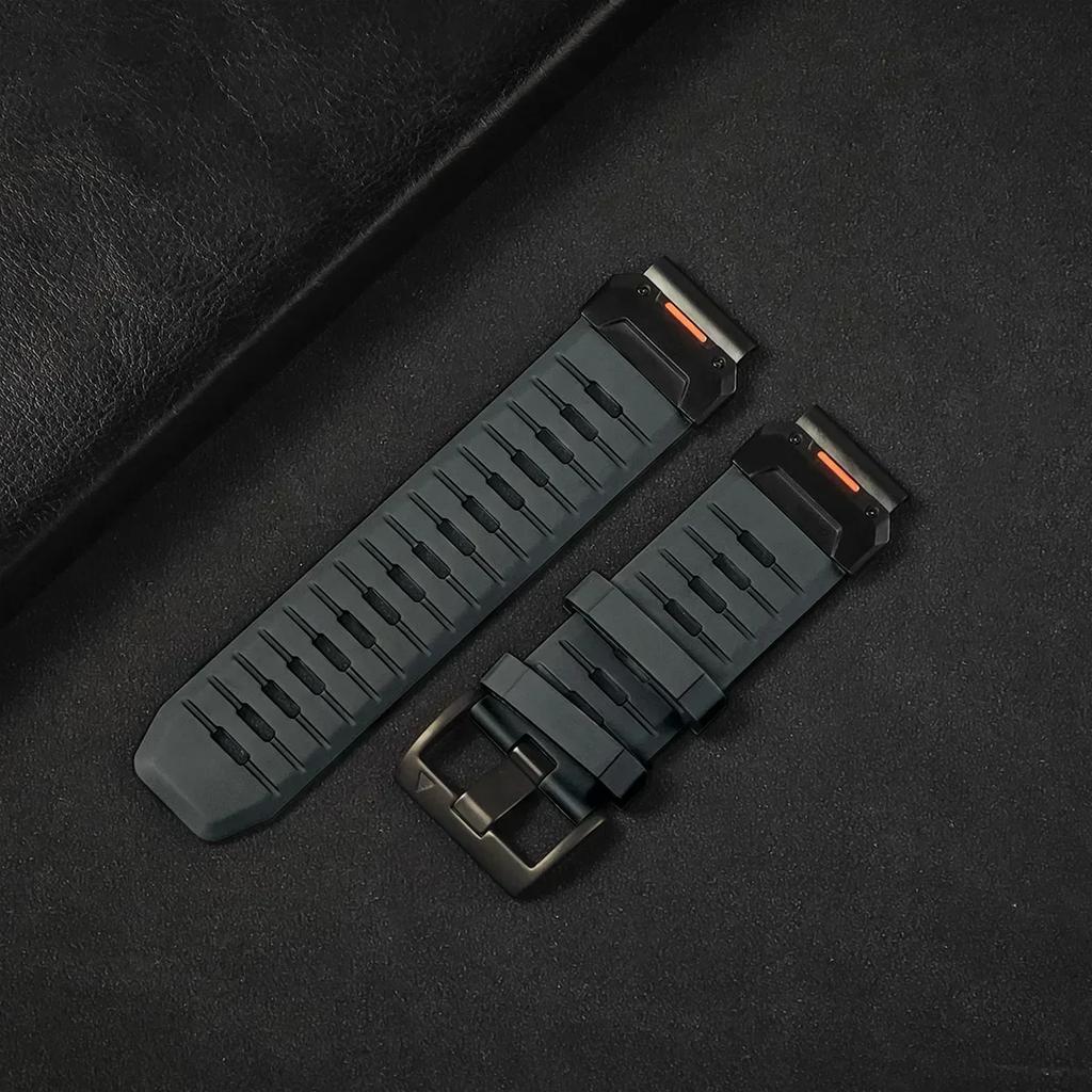 22mm 26mm Fluororubber Strap For Garmin Fenix 8 7X 7Pro Epix Pro Gen2 47mm 51mm QuickFit Garmin Fenix 6 6X Pro 5XPlus Watchband