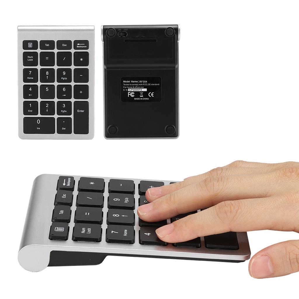 RF304 22 Keys Numeric Keypad USB 2.4G Wireless Mini Keyboard with Receiver