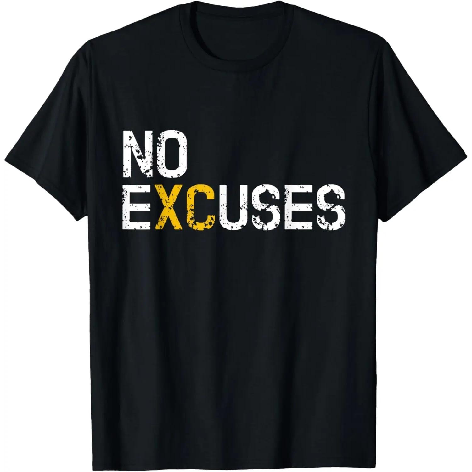 

Cross Country No Excuses T-Shirt Running Runner Gift T-Shirt XXXXXL чорний