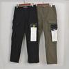 Stone Washed Casual European & American Four-Pocket Loose Solid Color Overalls