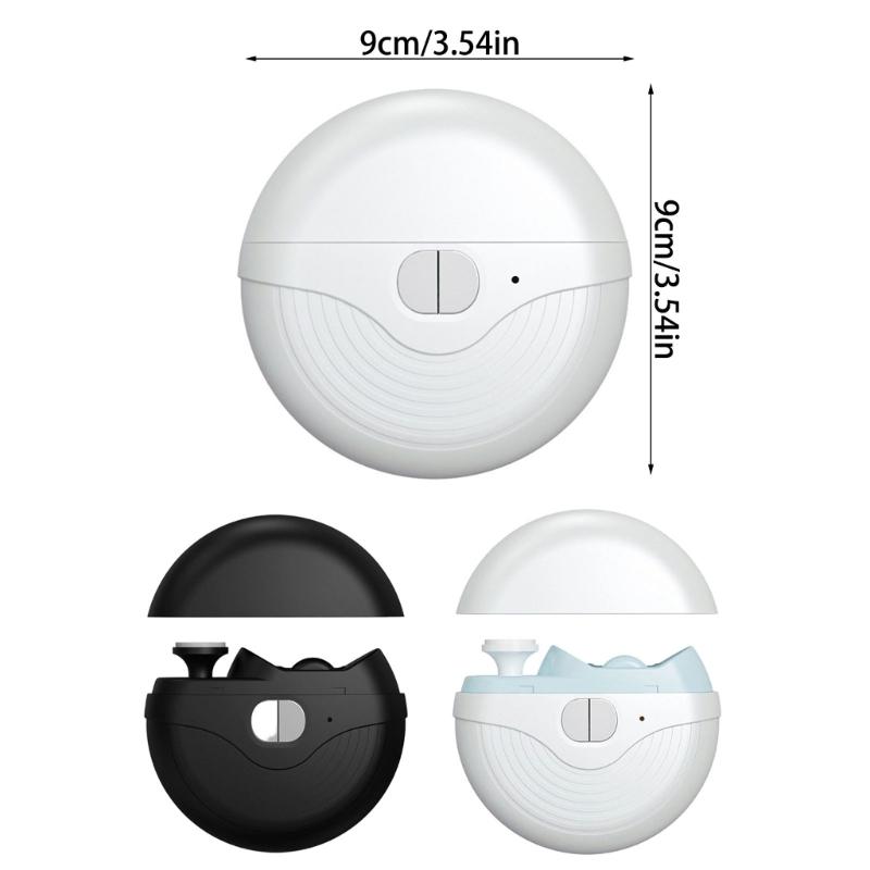 Rechargeable Nail Clippers Grinder With 360Degree Rotating Head 3Speed Mode LED Light For Professional Home Manicures