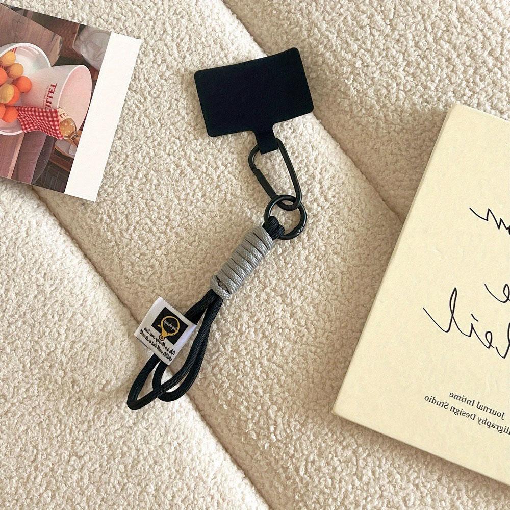 Splicing Color Mobile Phone Lanyard Multi-functional Keychain Mobile Phone Backpack Rope Hanging Ornaments