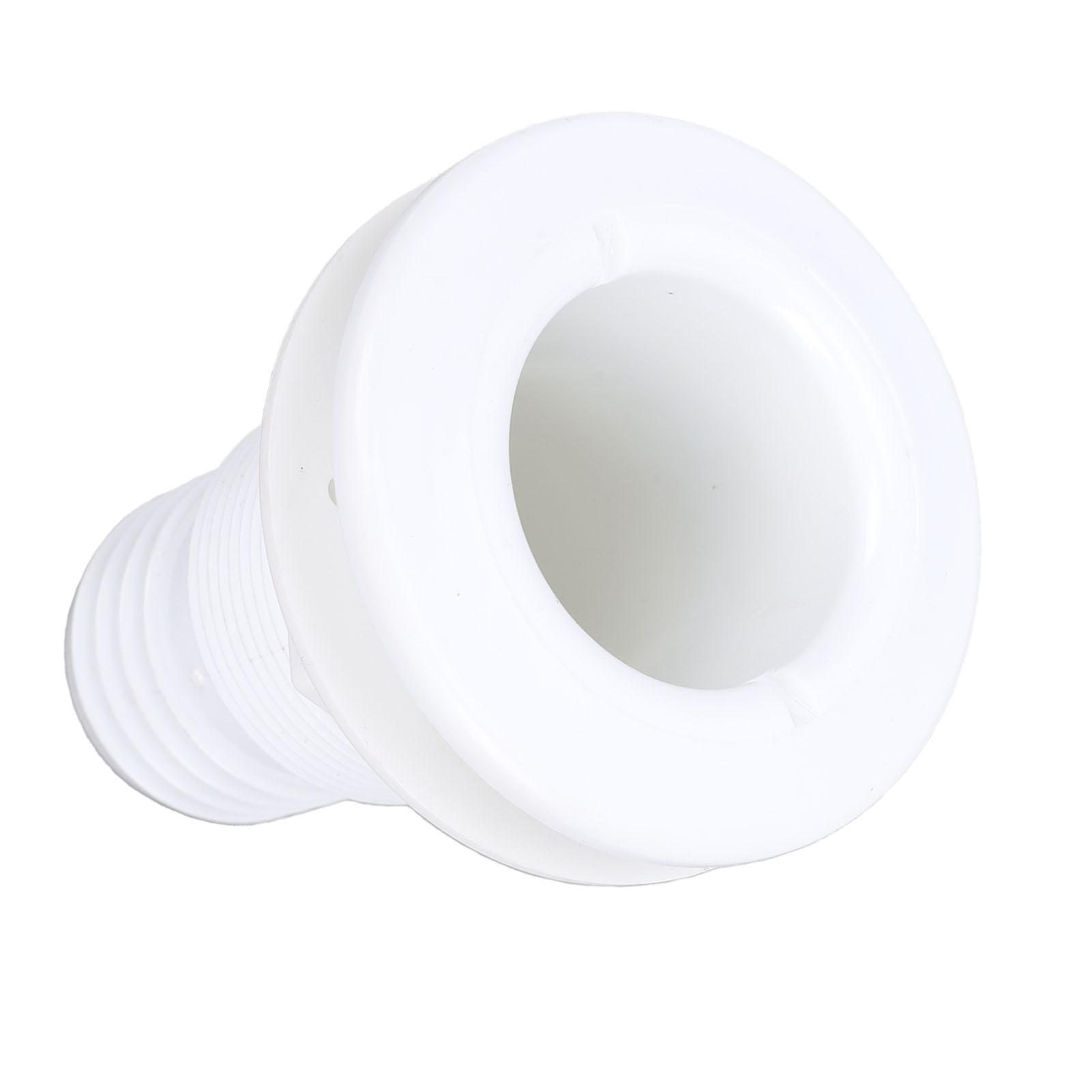 2in Thru Hull Fitting Nylon Bilge Pump Thru Hull Aerator Hose Fitting for Boats Yachts