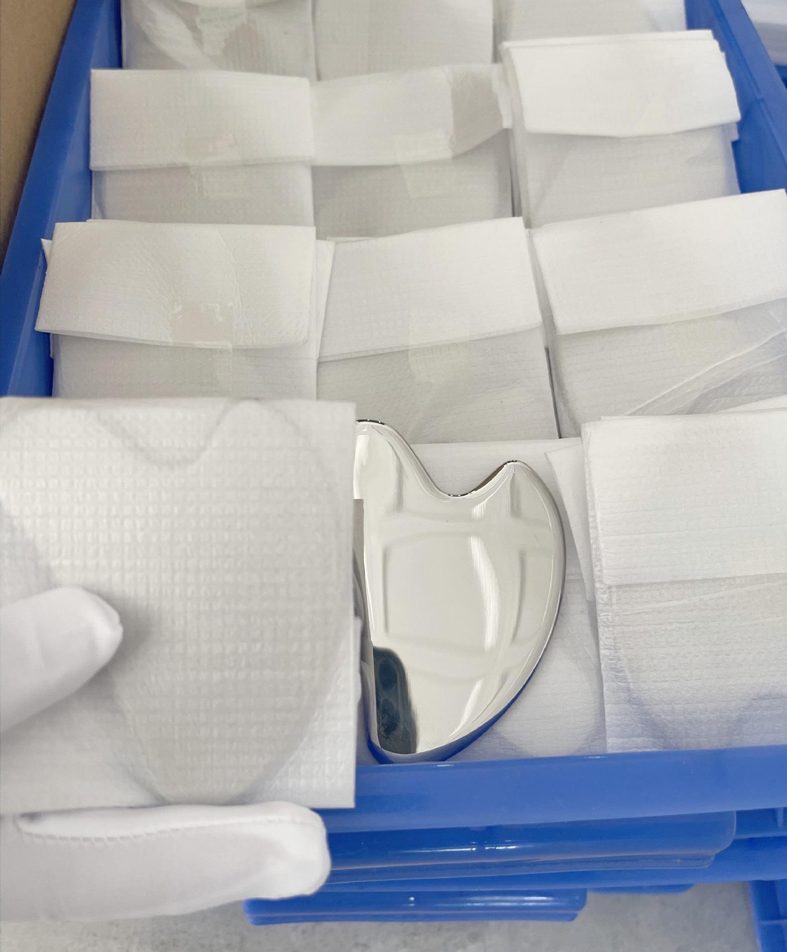 Универсальная доска для массажа лица Гуаша из нержавеющей стали 304