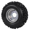 22x10 10 Tire 10 Inch A Shaped Pattern Anti Slip Explosion Proof Rear Wheel Tyre with Hubs for UTV Go Kart Golf Cart ATV