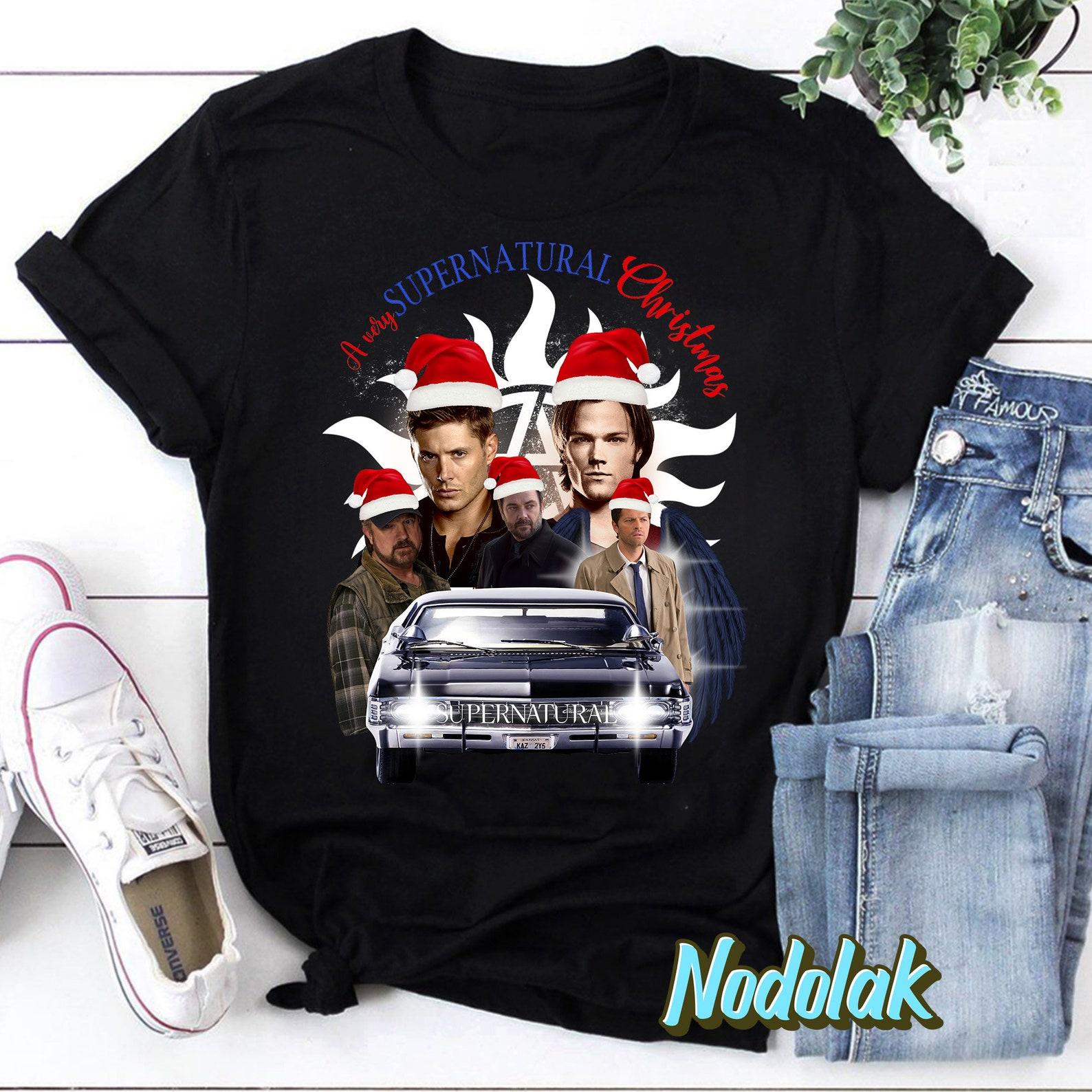 A Very Supernatural Christmas T-Shirt, Supernatural Winchesters Shirt, Supernatural Shirt, Winchester Brothers Shirt XL
