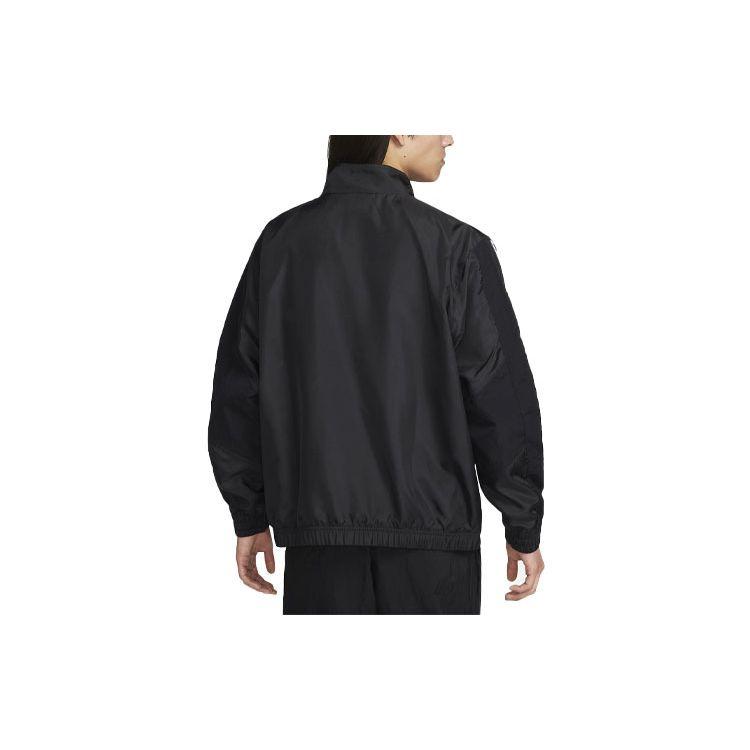 Nike Air Logo Zip-Up Long Sleeve Jacket Men Jackets Black FN7687-010