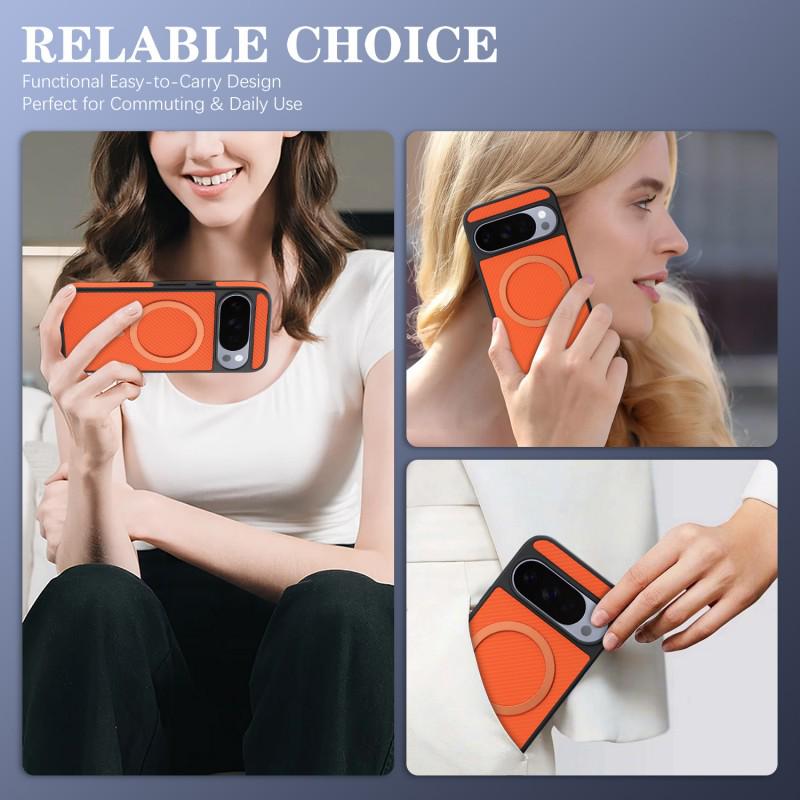Magnetic Carbon Fiber Phone Case for Google Pixel 9/10/11 Pro XL - Drop-proof Protective Cover