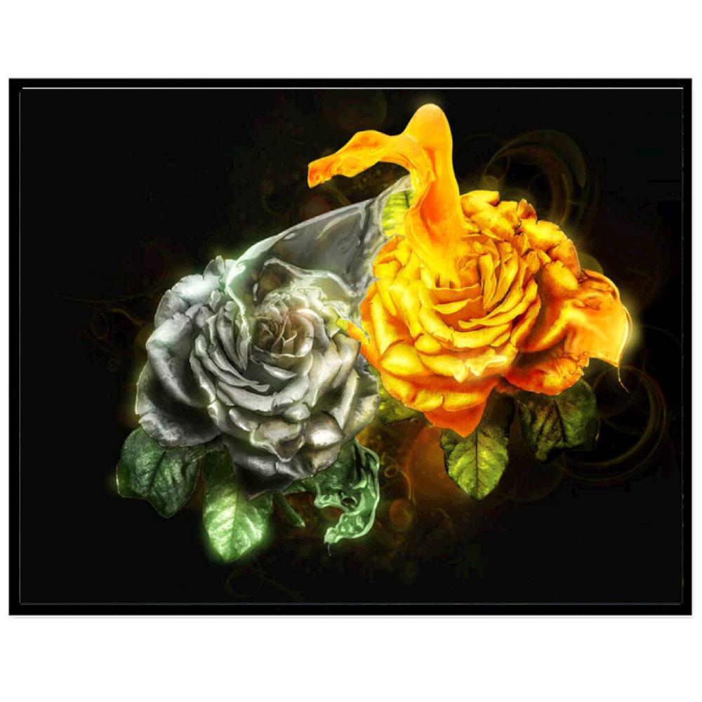 5D Diamantové malování Váza s růžemi DIY Dekorativní diamantové malování Pták Květina Křížková výšivka Zahrada Diamantová výšivka Domácí dekorace