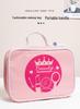Pink Wooden Princess Makeup Bag Toy Set for Girls