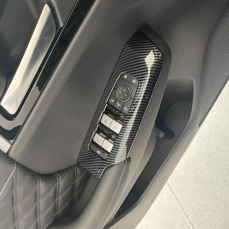 For Mitsubishi Outlander 4 2024 Inner Door Bowl Frame Cover Door Armrest Window Lift Buttons Trims Glass Switch Panel