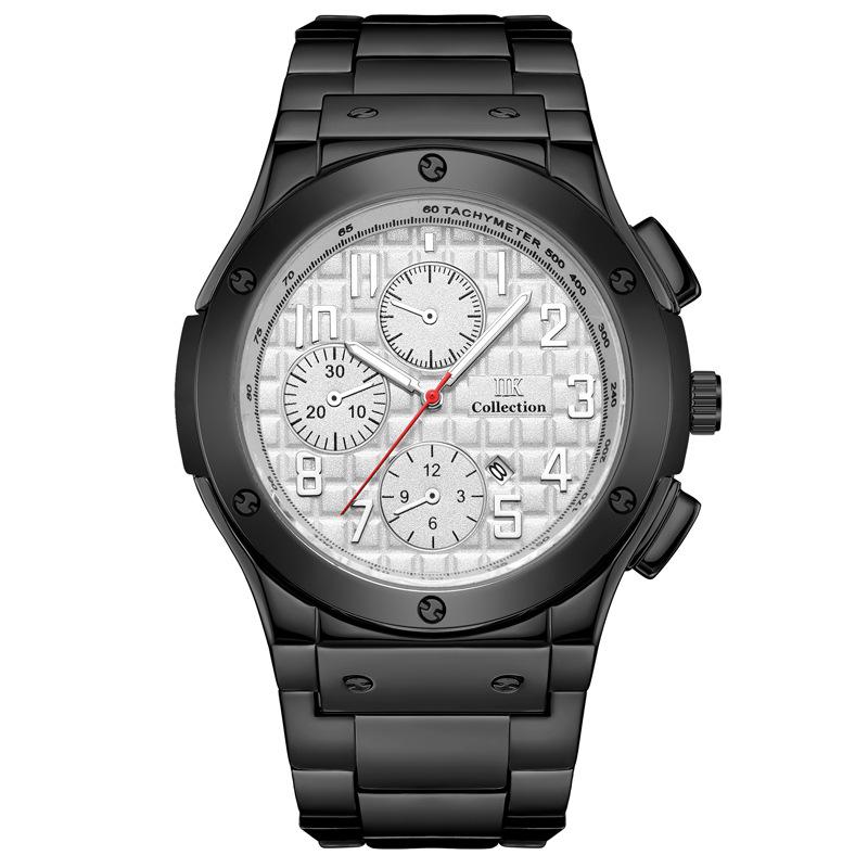 

IIK Мужские часы с большим циферблатом, модные водонепроницаемые мужские часы, мужские часы с календарем, часы для мужчин