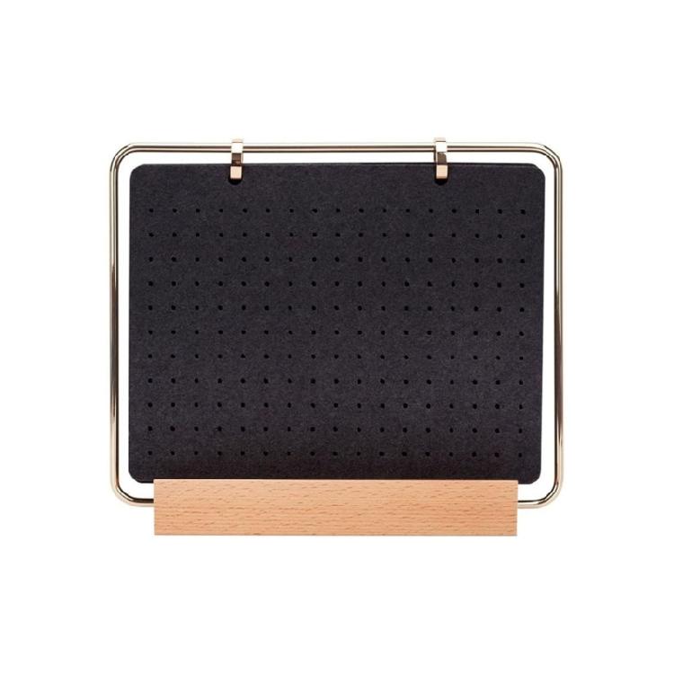 

Дерев яна Основа Органайзер для Дисплея Значків Стильний Органайзер для Колекції Шпильок-Брошок Календар Великої Місткості Тримач для Кнопок Сторінки чорний