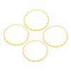 4PCS 20in Wheel Rim Protection Ring Wheel Edges Trim Tire Decoration Accessories Replacement For Tesla Model Y Yellow