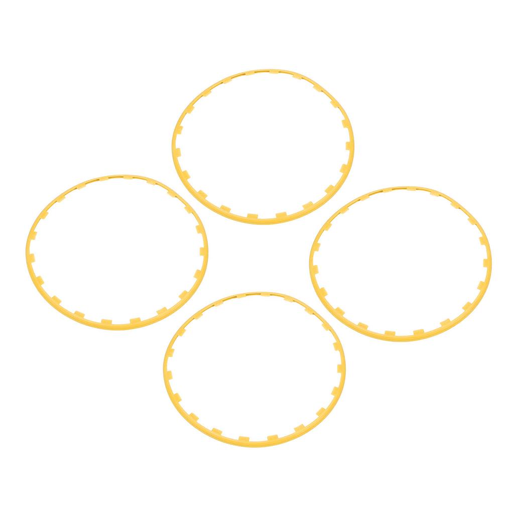 4PCS 20in Wheel Rim Protection Ring Wheel Edges Trim Tire Decoration Accessories Replacement For Tesla Model Y Yellow