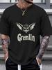 1pc Gremlin Logo Grunge Style T-shirt