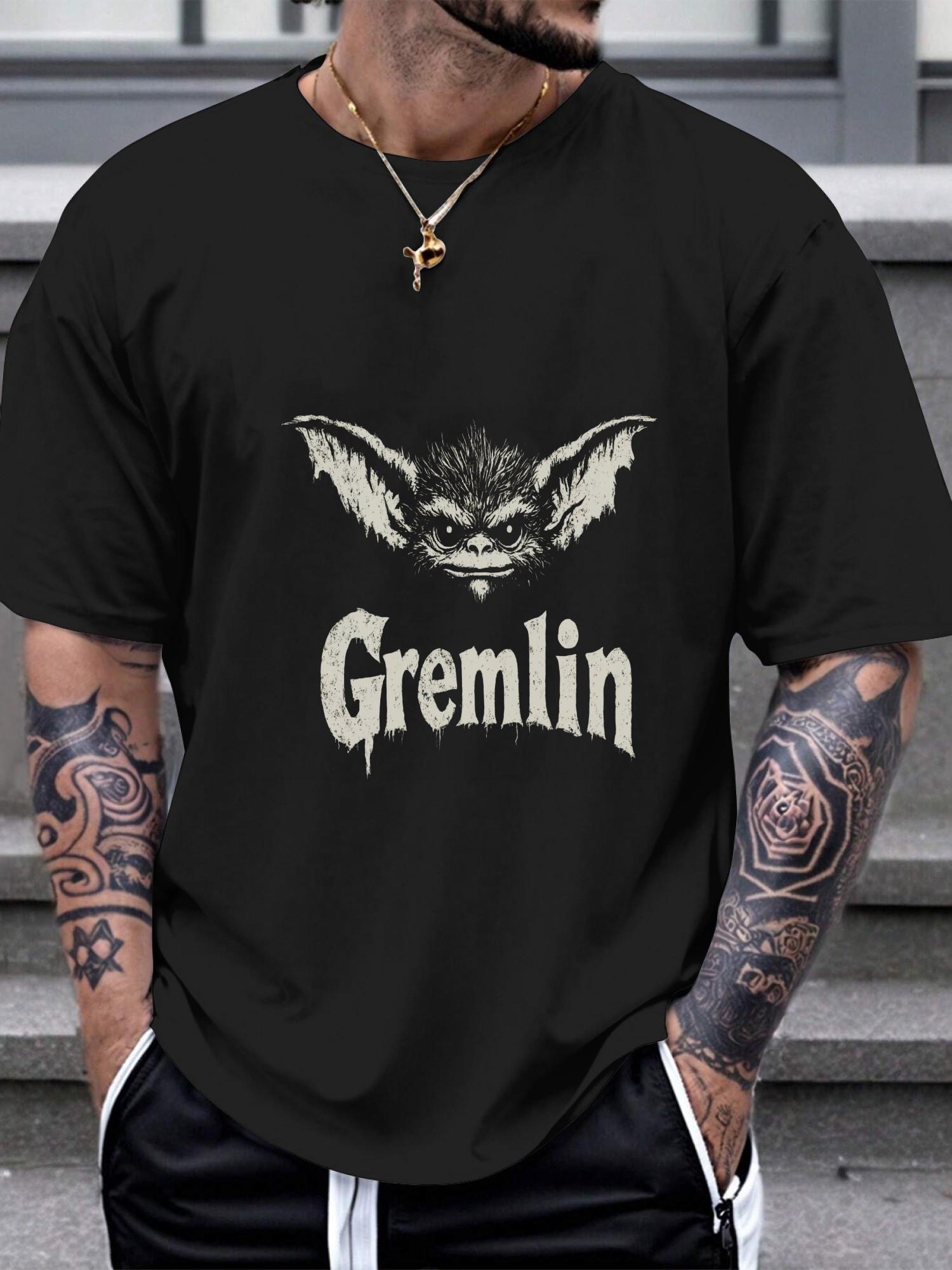 1pc Gremlin Logo Grunge Style T-shirt XXL