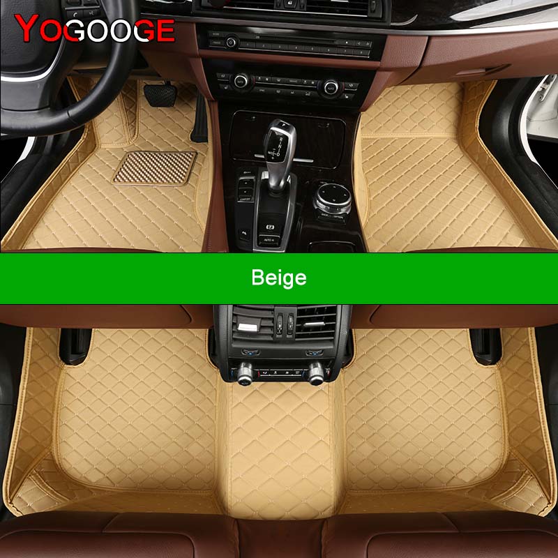 YOGOOGE Custom Car Floor Mats For Chevrolet Blazer Auto Carpets Foot Coche Accessorie Blazer бежевый