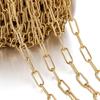 1m Stainless Steel Flat O Shape Chains Handmade Chain for DIY Necklaces Bracelets Bangles Jewelry Gifts Earrings Accessories