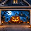 7 x 16 pi Bannière Décoration de Porte de Garage pour Halloween Bannière Extérieure à Suspendre hall...