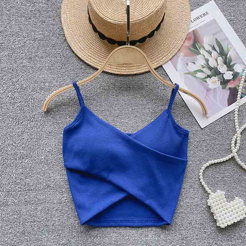 Irregular Casual Sport Camisole Women Strap Design Solid Fashion 2023 Y2K Elegant Ladies Chic Slim Tank Tops