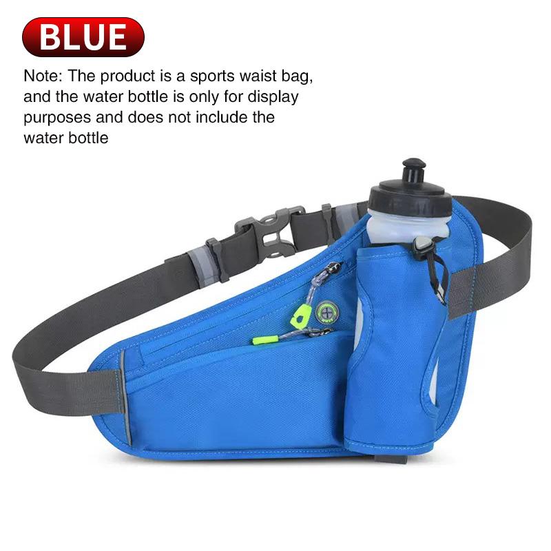 Multifunctional Outdoor Waist Bag Waterproof Running Fanny Pack with Water Bottle Holder Phone Pouch for Sports Fitness Hiking