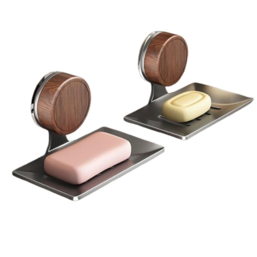 1/2pcs Suction Cup Bathroom Soap Dish Punch-free Shower Soap Holder  for Kitchen Sink
