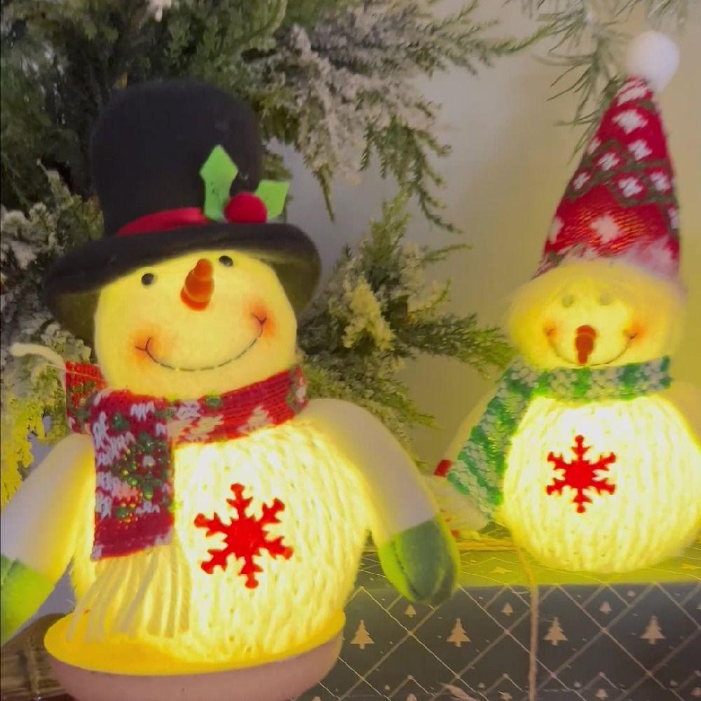 Exquisite Christmas Snowman Doll Toys Cartoon Christmas Decoration Plush Toy  Xmas Home Decor