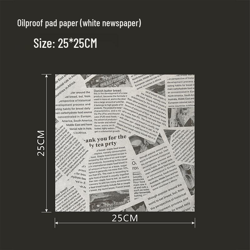 Thickened Oil-Proof Baking & Frying Paper for Oil Absorption and Food Wrapping