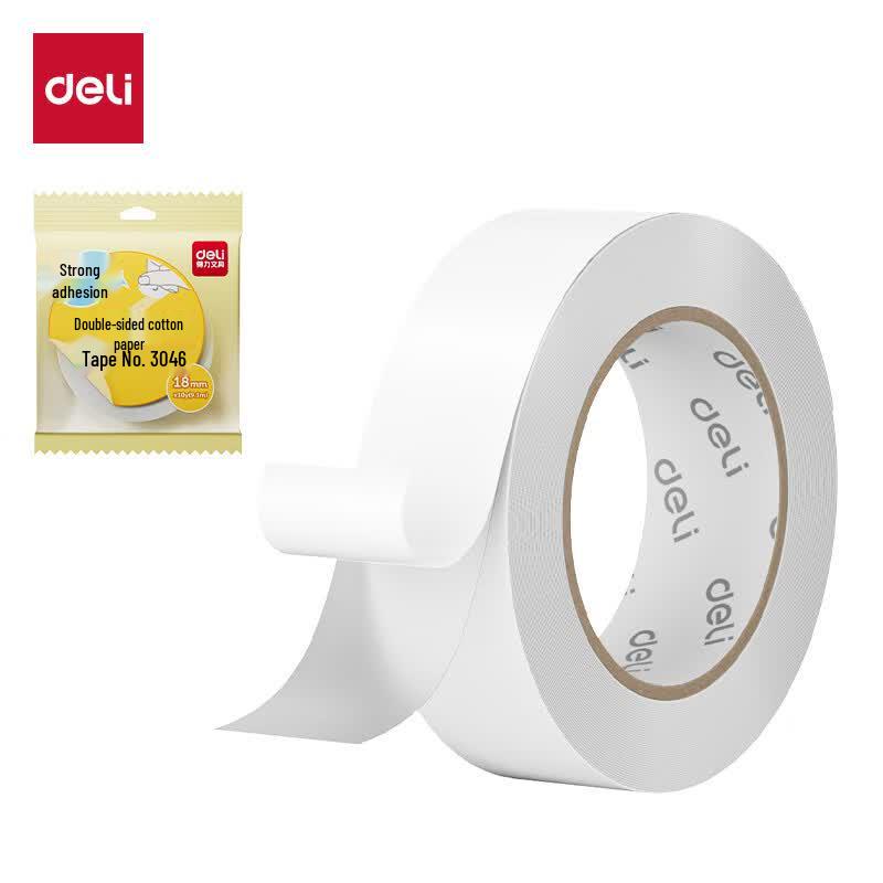 Deli 30436 Cotton Paper Double-Sided Tape