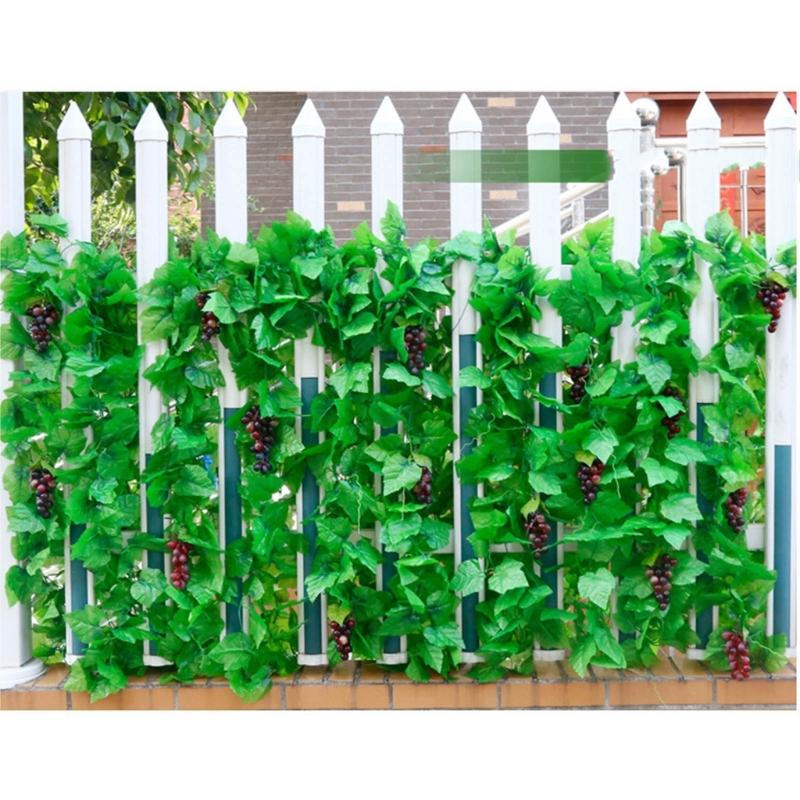 Silk Artificial Ivy Rattan Leaf Garland Plant Vine Home Wedding Bathroom Decoration Garden Festival Party Decor