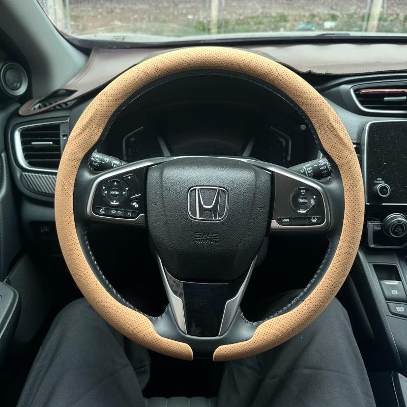 For Honda TYPE R Accord Civic HRV CRV CITY Jazz Pilot Odyssey Spirior FIT Ultra Thin 8D Nappa Leather Car Steering Wheel Cover