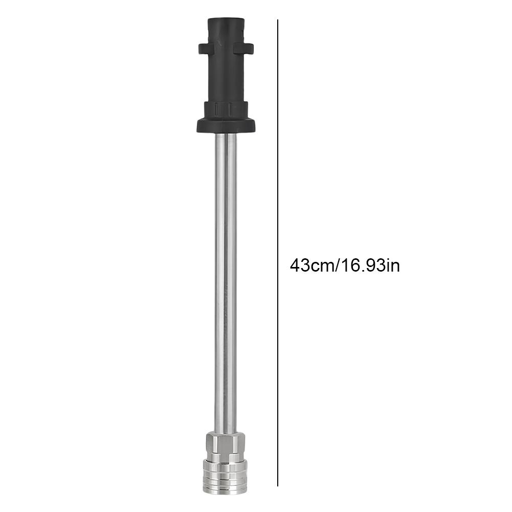 17/41CM 3600 PSI Car Cleaning High Pressure Water Gun Extension Extension Lance Wand for Karcher Extender Rod with 5 Nozzle Tips