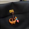 Realistic Chocolate Pretzel Bread Style Phone Charm Ornament Bag Pendant Fashion Bags Accesories For Daily Essential