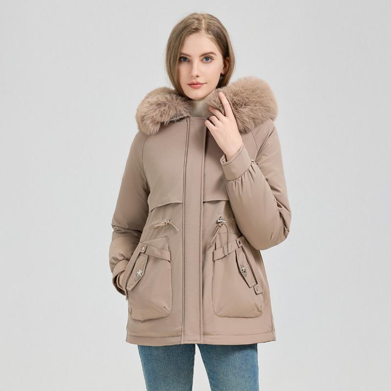 Winter New Style Parkas, Women's Korean Style Mid-length Cotton Coats, Loose Coats and Jackets