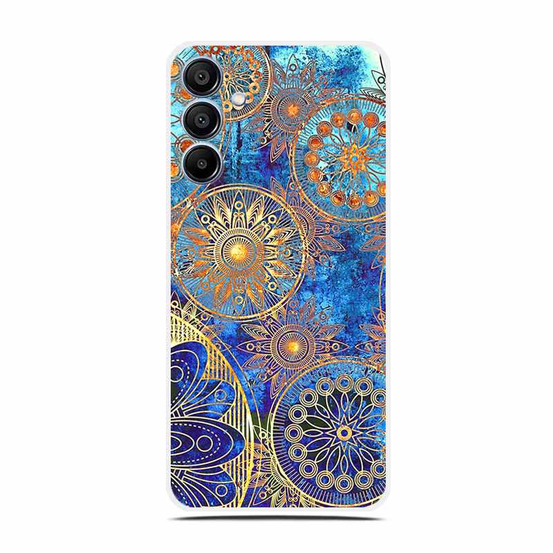 Blumen Klare Hülle Für Samsung A36 A26 A16 Weiche Silikon Handyhülle für Samsung Galaxy A 36 26 16 5G Transparent Luxus Para