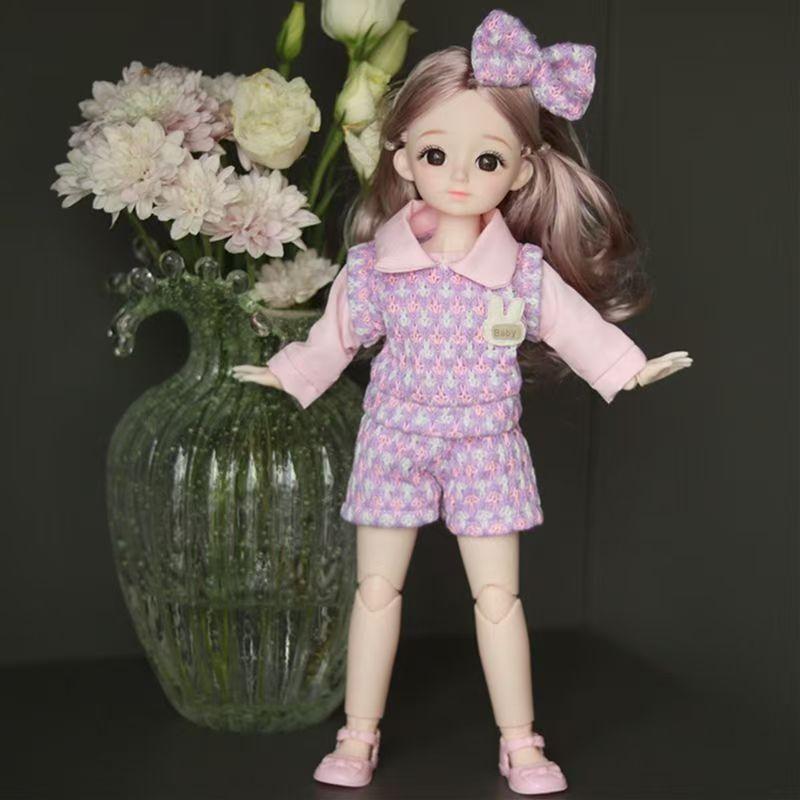 Oblečení pro 30cm panenku Pěkné šaty 1/6 BJD panenka DIY Oblékání Lolita Princeznovská sukně Oblečení Hračka pro dívku Sváteční dárek Doplňky pro panenku