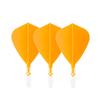 CUESOUL ROSTAK57 T19 Series Integrated Shaft Kite Shape Set of 3 Two-Tone Dual-Material Flights, Series, (Orange) CS-AK57FZ10S