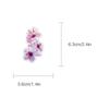 50 Pcs Ink Floral Stickers Transparent PET Waterproof Decals for Phone Case Journal Water Bottle Laptop Gift